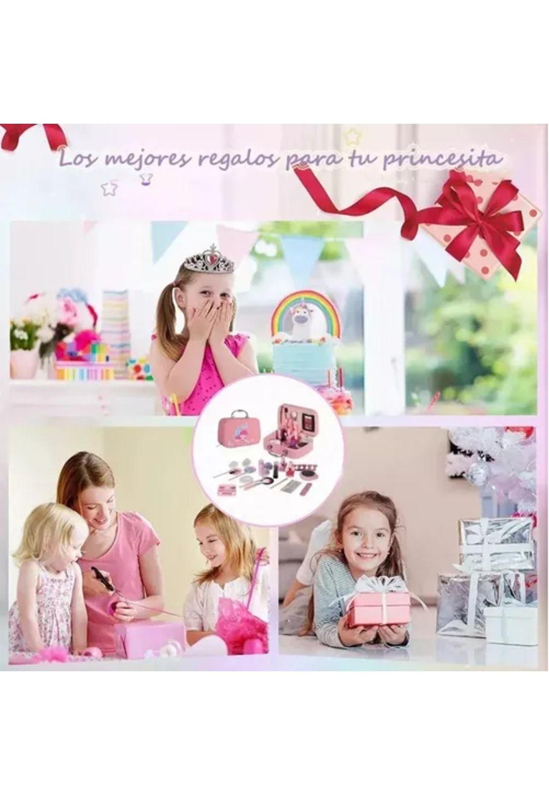 Juego de juguetes de maquillaje cosmético para niños, set de regalo-4