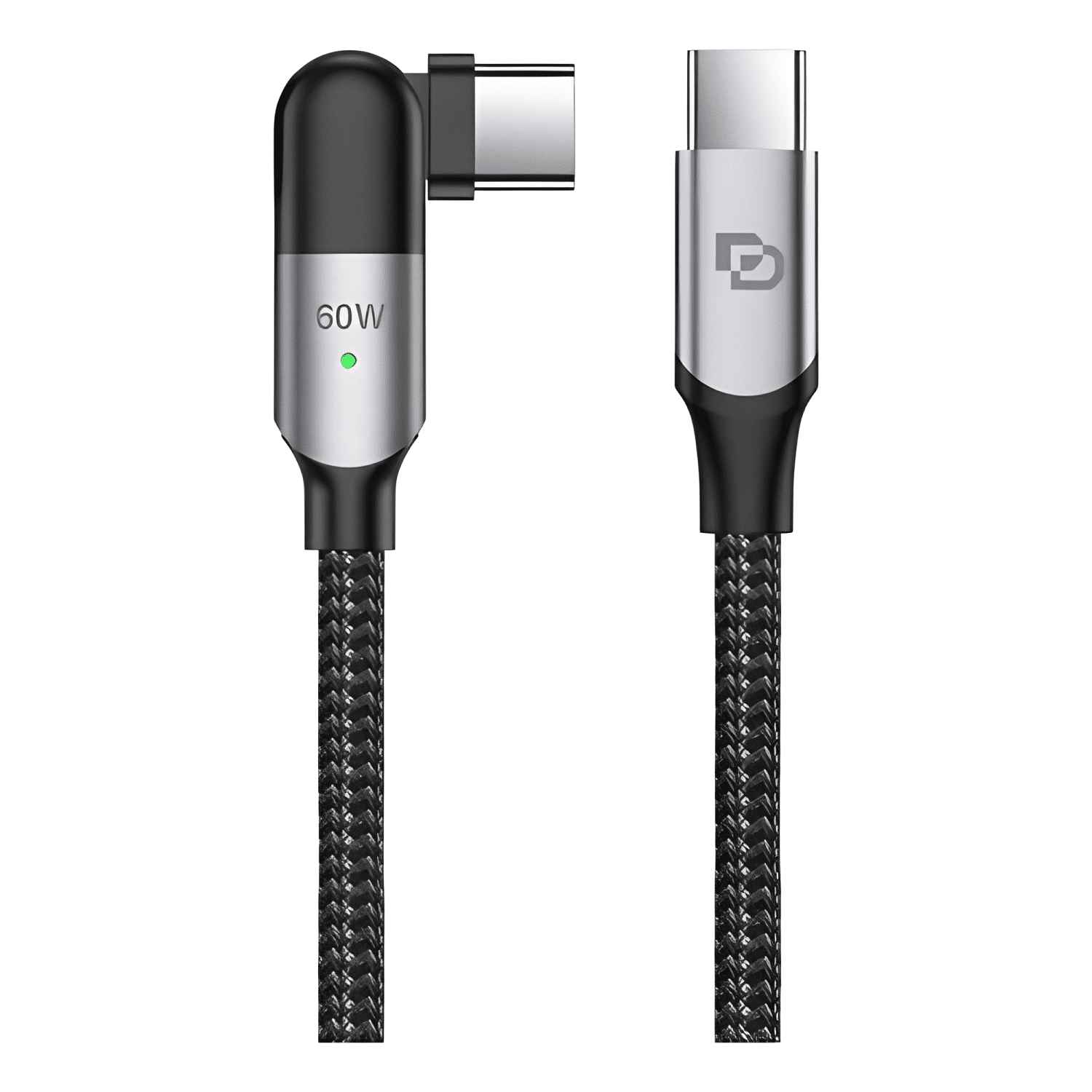 Cable giratorio USB-C a USB-C 60w de 2m rugged dusted-2