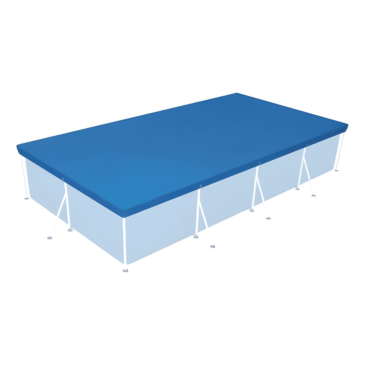 Lona cobertora de PE para piscina 4 x 2,11 m-0