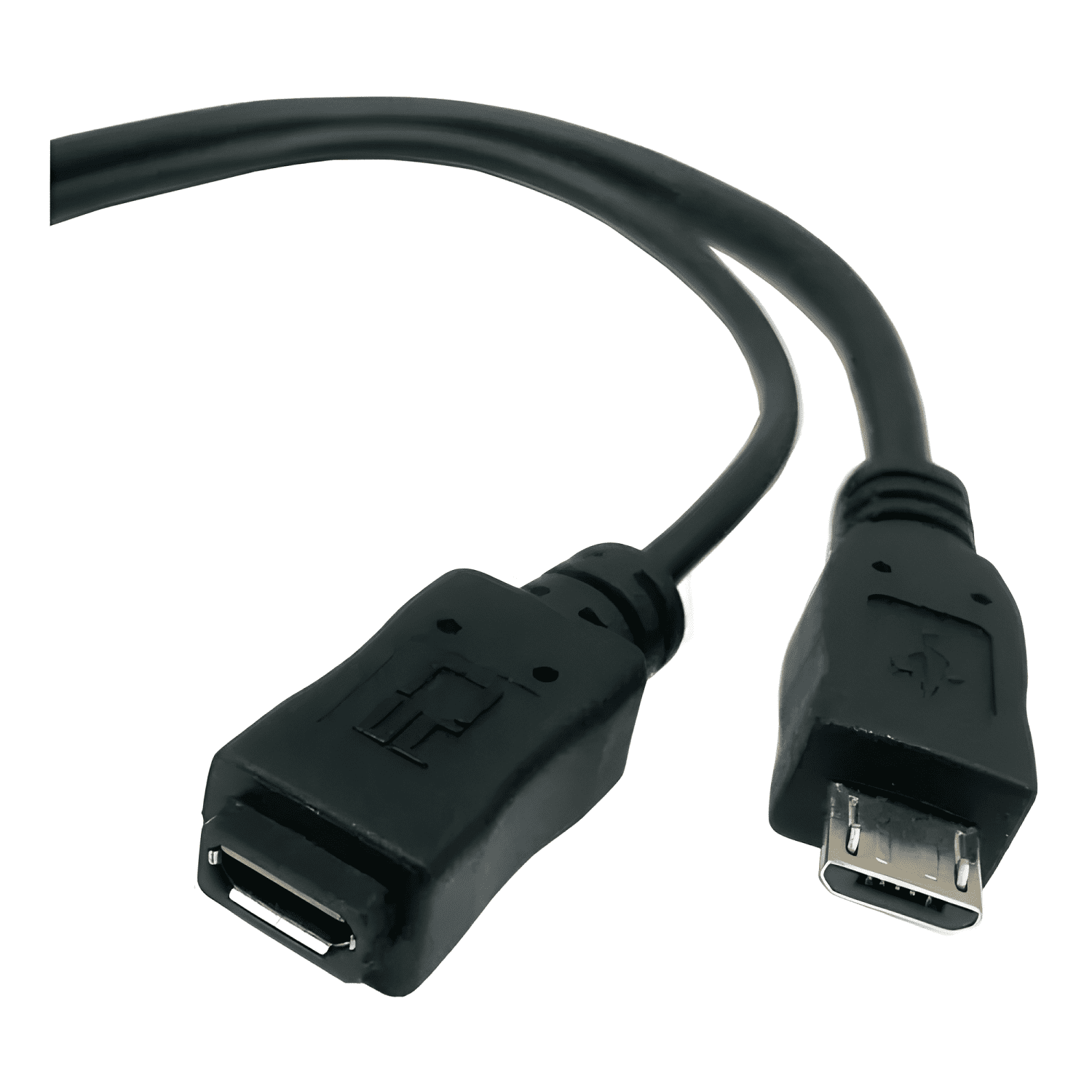 Adaptador micro USB OTG puerto de alimentación macho hembra-2