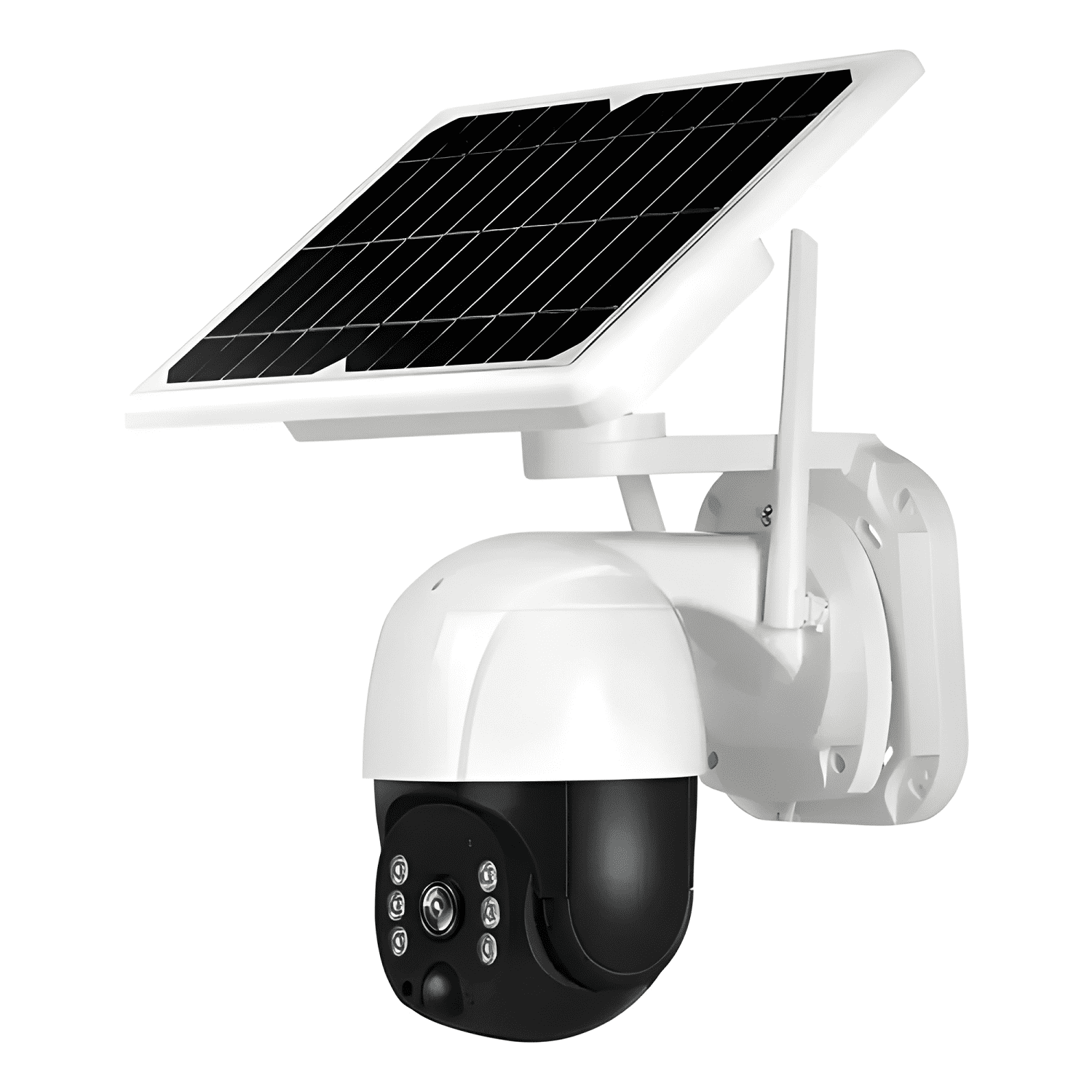 Cámara Robot Ip67 Solar 1080p Tipo Domo Solar Wifi Blanco-3
