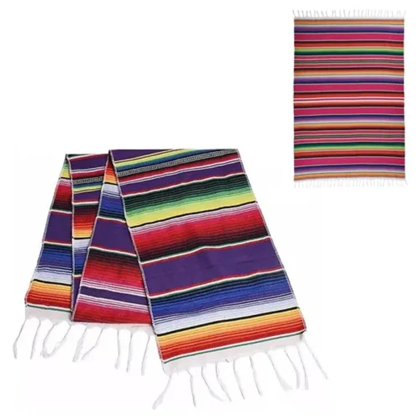 mantel rectangular decorativo estilo mexicano-0