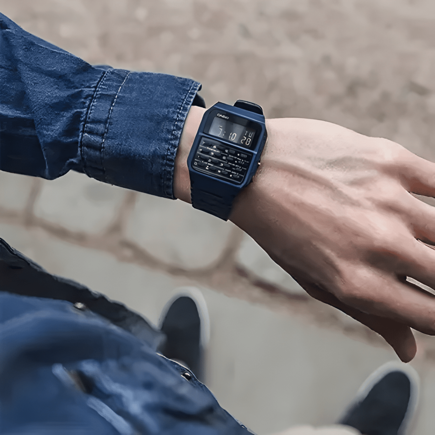 Reloj calculadora clasico casio ca-53wf-2b Azul-2