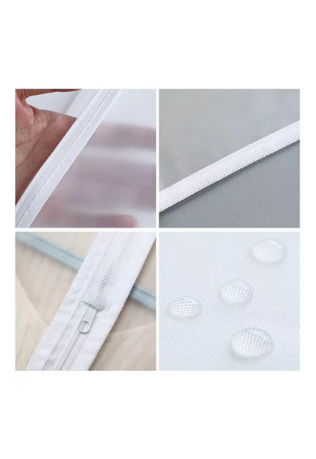Bolsa colgante para ropa 8 pcs blanca-3