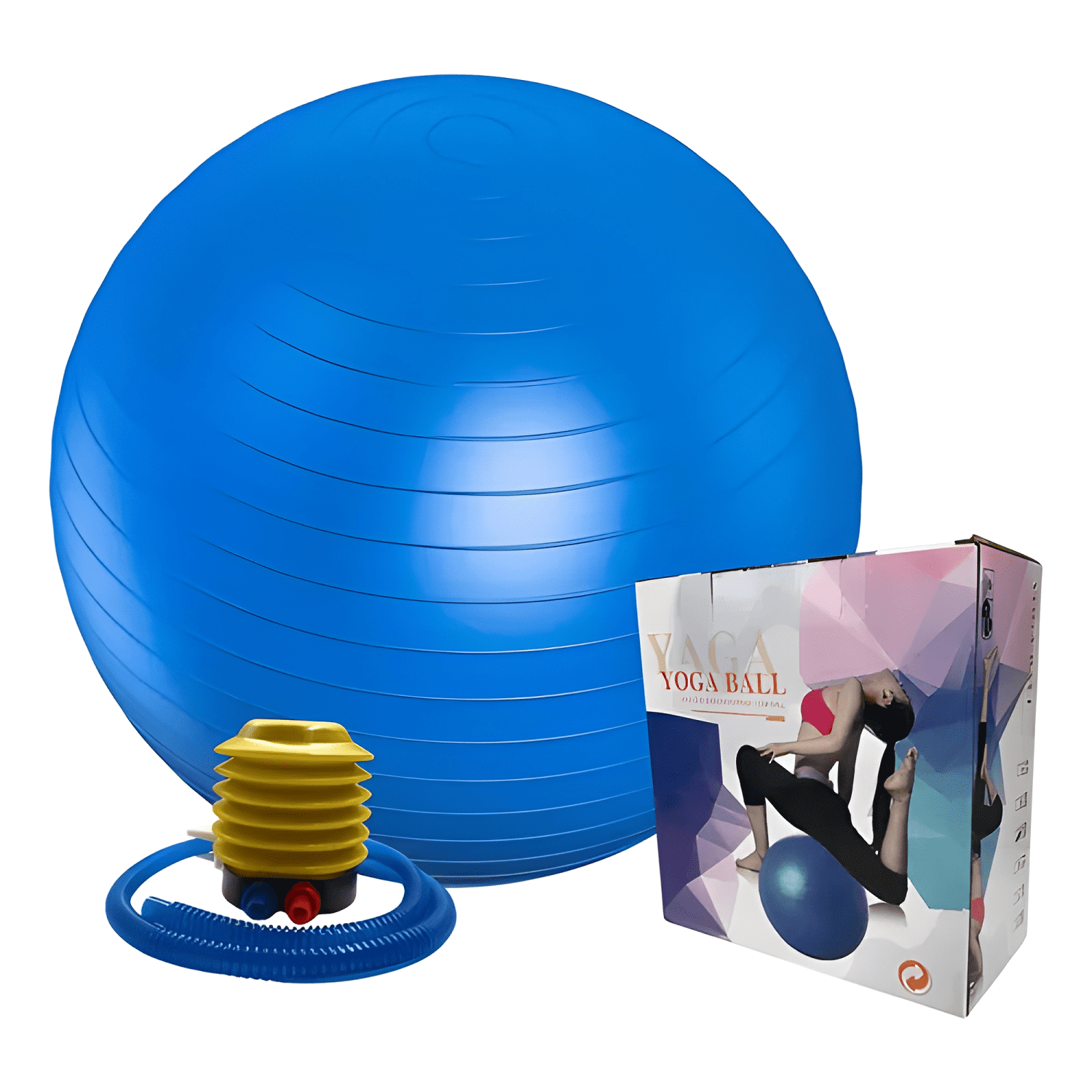 Pelota yoga 75cm línea sport balón + inflador-2