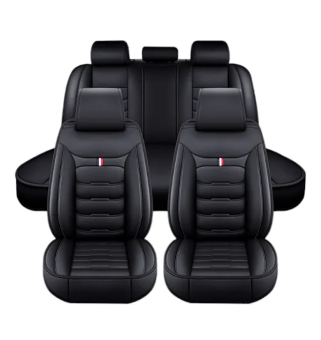 Kit Funda Cubre Asiento Auto Premium Luxury con 4 Almohadillas-0