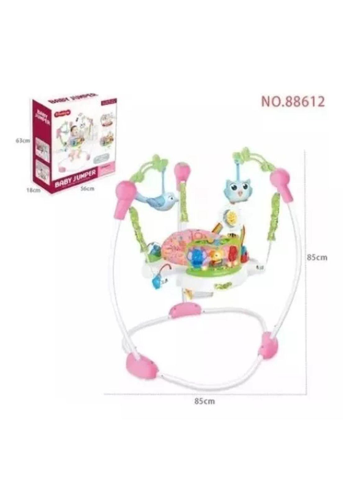 Saltarín para bebé con asiento giratorio y centro de actividades-2