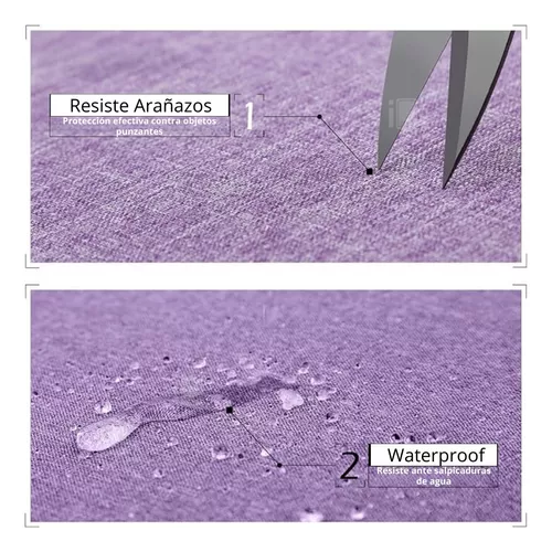 Bolso para tablet de 11 pulgadas microfibra impermeable color morado-4