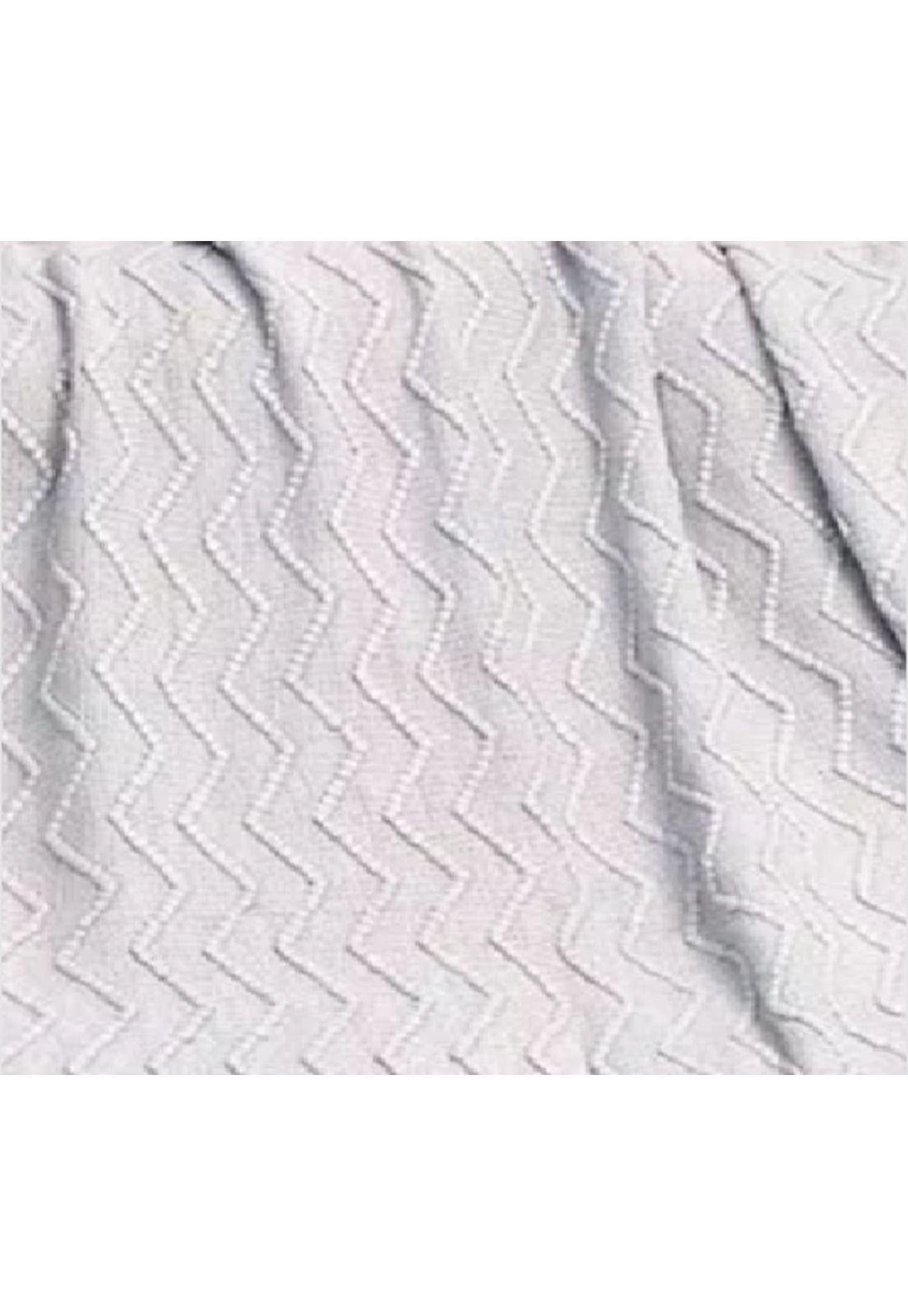 Piecera de cama manta sofá grueso 500g color gris-2