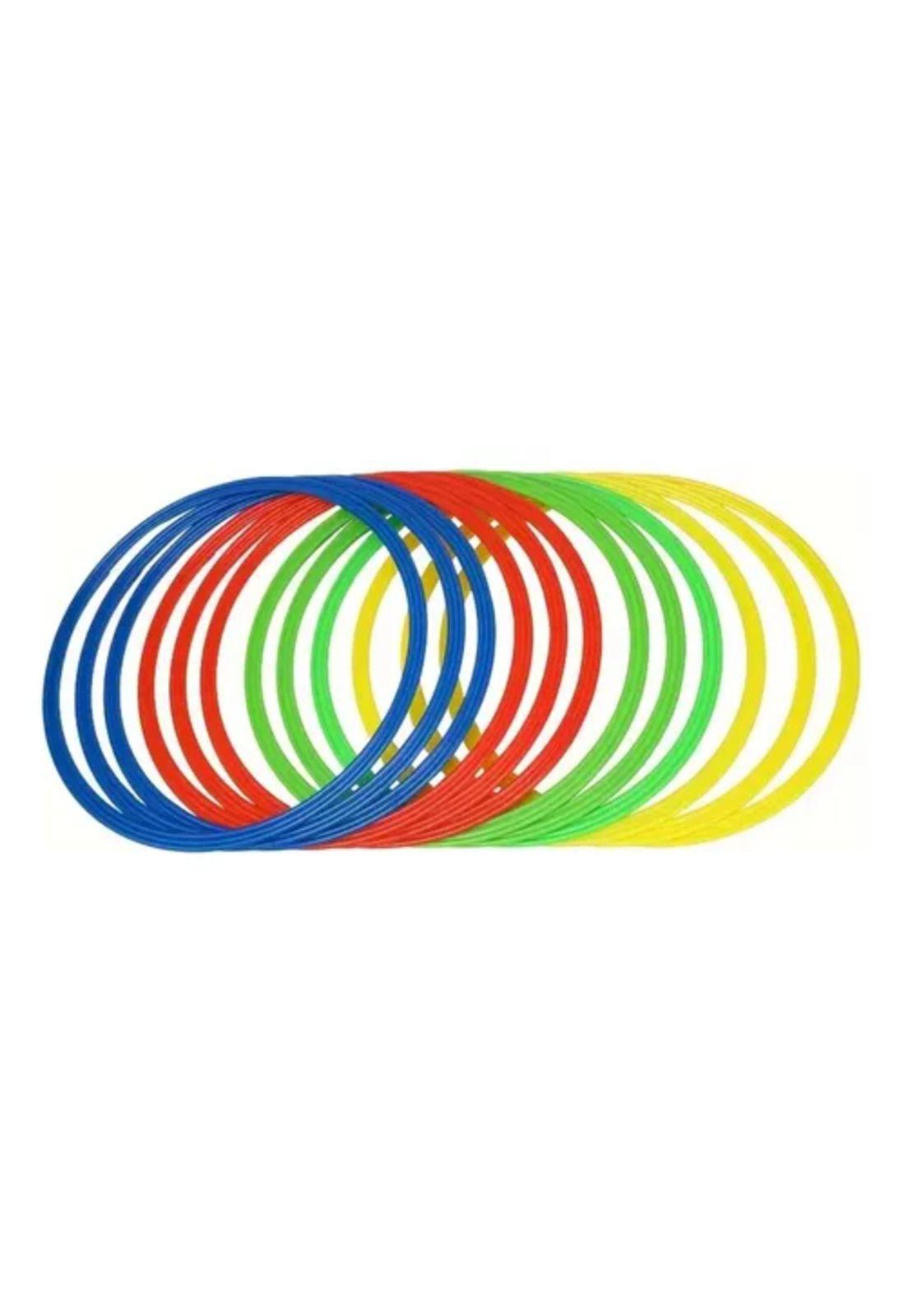 Set de 12 aros de agilidad, 40 cm, entrenamiento para deporte, fútbol-2