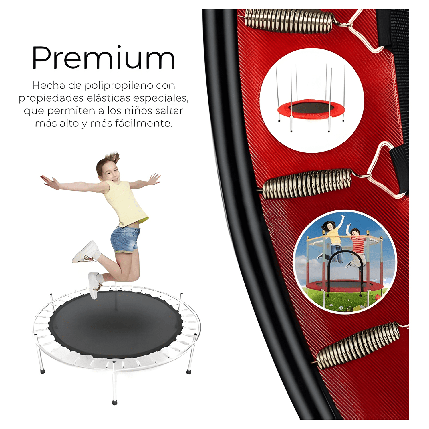 Cama elástica trampolín para exterior 1,4 m-2