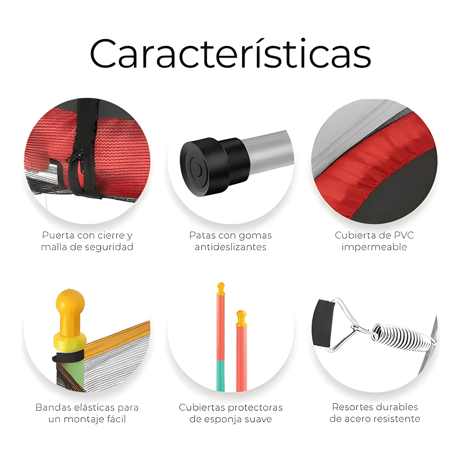 Cama elástica trampolín para exterior 1,4 m-4