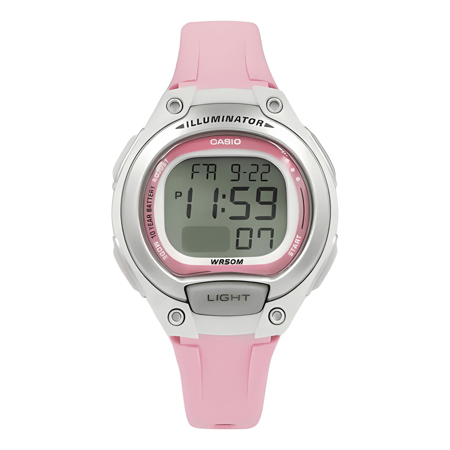 Reloj mujer casio lw-203-4a digital / correa bisel Rosado-4