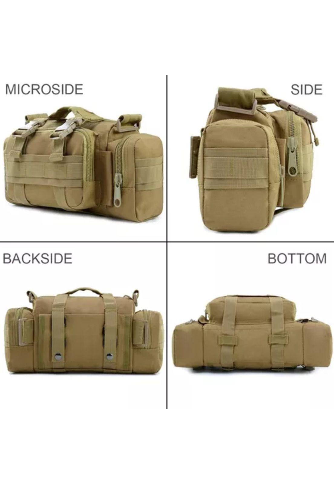 Banano táctico militar outdoor sistema Molle color café-3