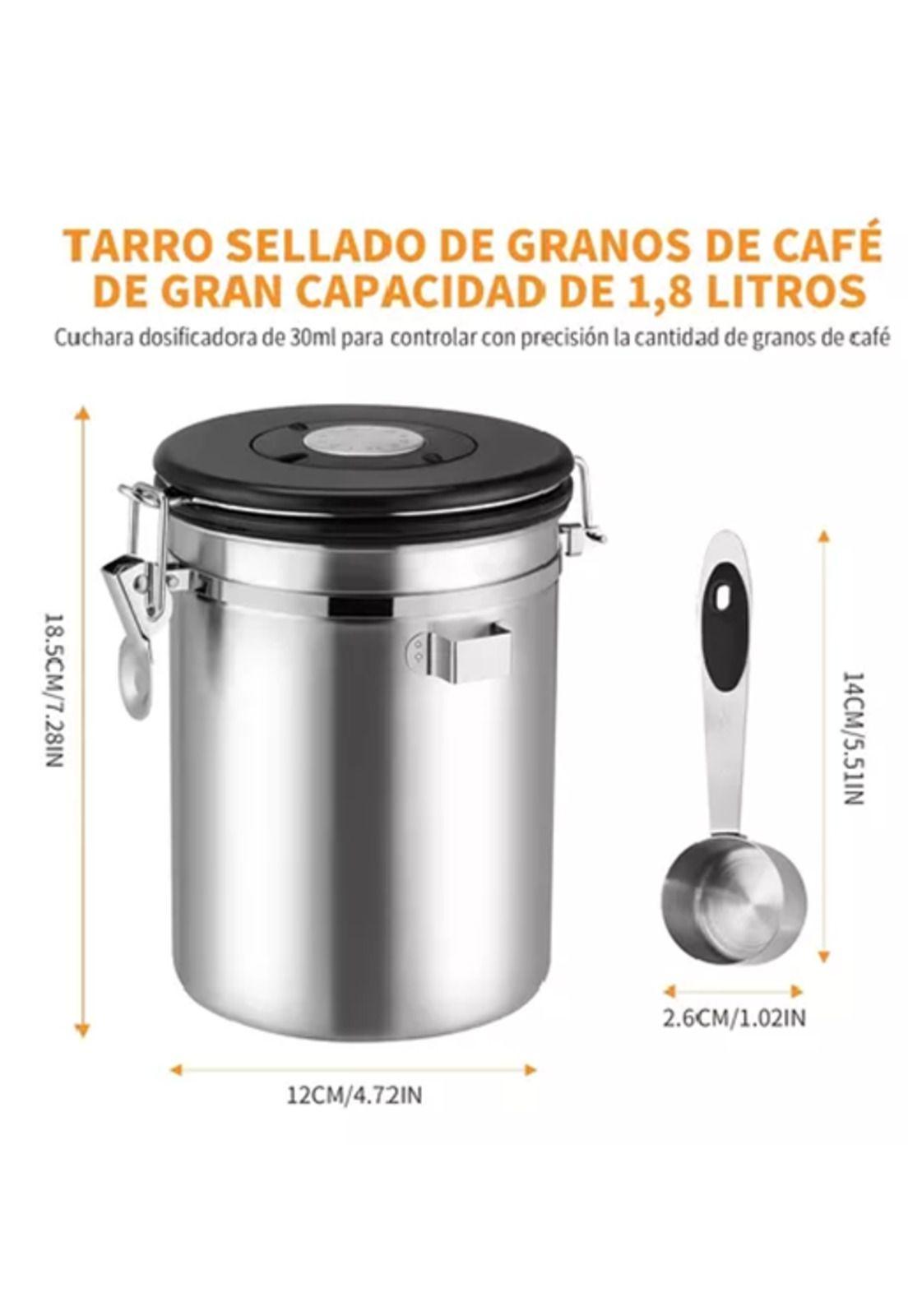 Recipientes tarros de café herméticos almacenar grano 1.8L-2