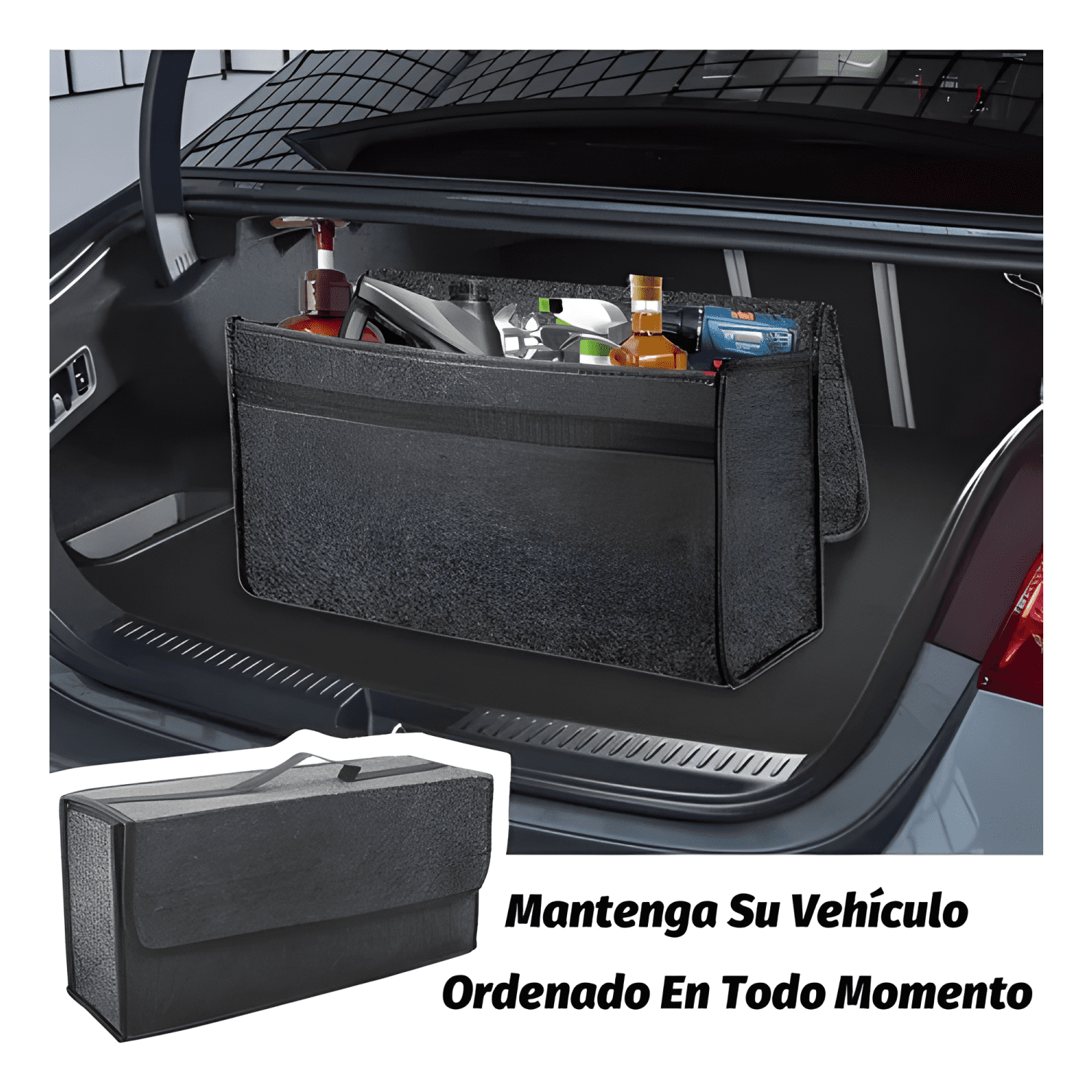 Bolso Maletin Organizador Alfombra Maletero Auto Organi #344-1