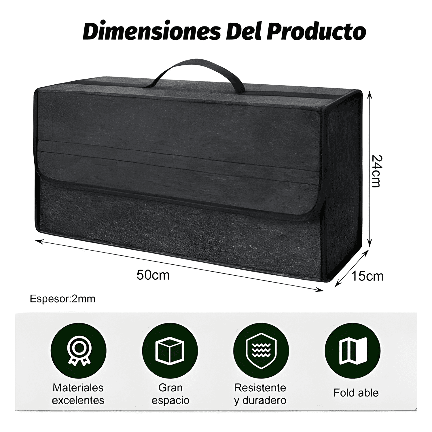 Bolso Maletin Organizador Alfombra Maletero Auto Organi #344-4