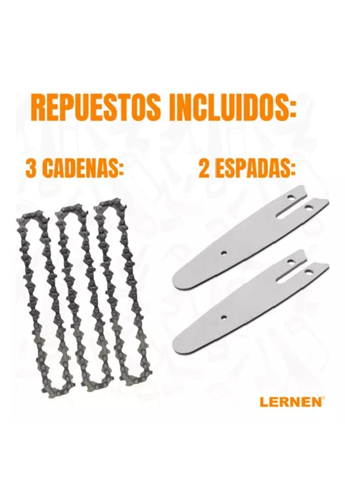 Motosierra podadora eléctrica MZ2BAT6 6 pulgadas 2 baterías negro-6