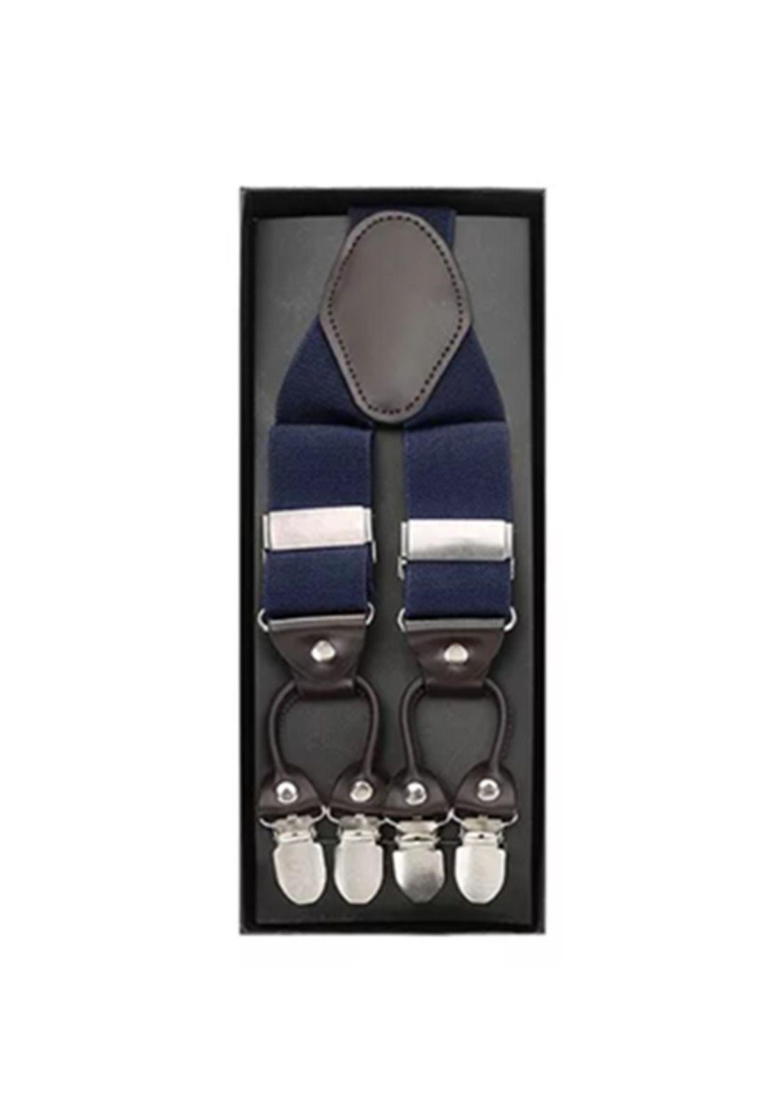 Suspensor humita en caja tirantes hombre ajustable elástico, azul marino-1