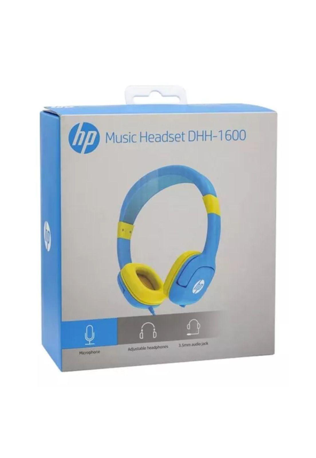 Audífono HP infantil DHH-1600, over-ear, jack 3.5mm, color celeste-3