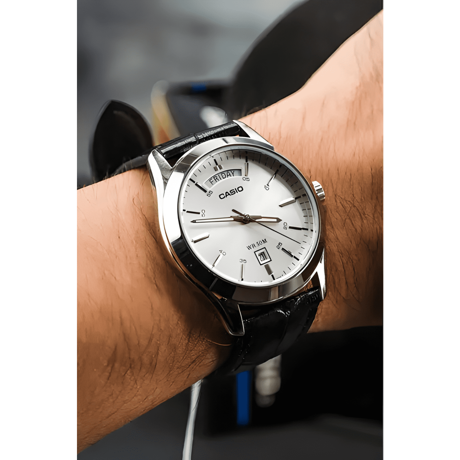 Reloj casio mtp_1370l_7av cuarzo hombre Negro-4