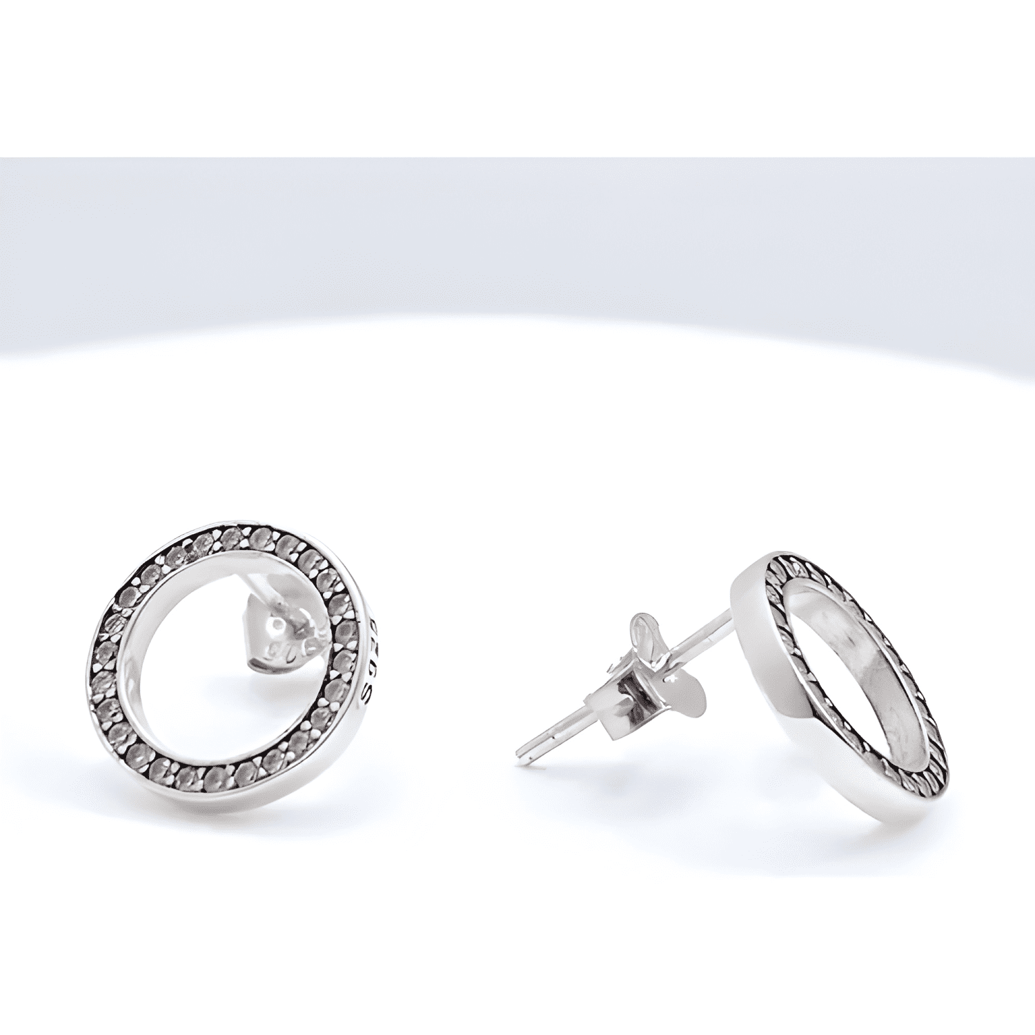 Aros Circulos, Plata 925, Cz; Joyería Fina, Regalo De Mujer-2