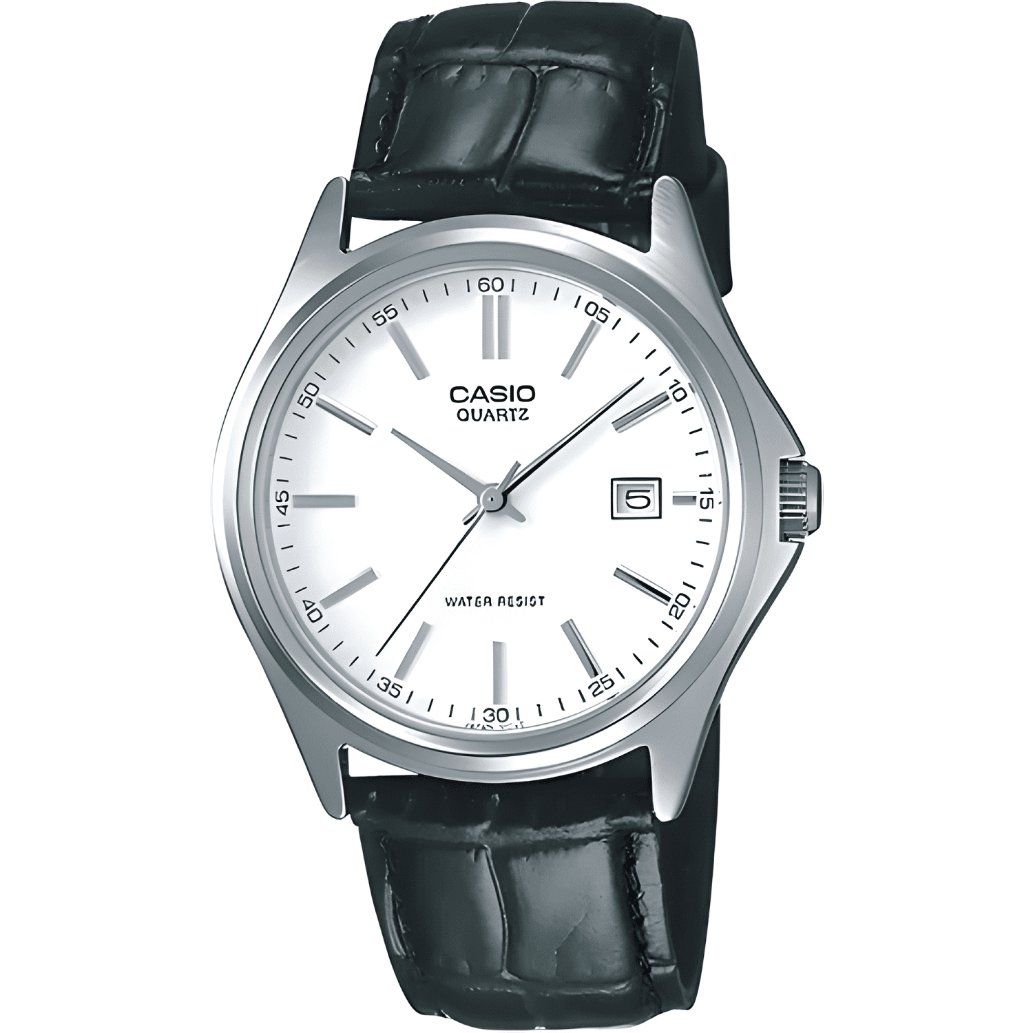 Reloj casio mtp-1183e-7adf cuarzo hombre Negro plateado #2-4