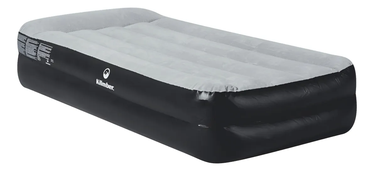 Colchón Individual Eléctrico Klimber 191x97x46 Cm Negro Y Blanco-0