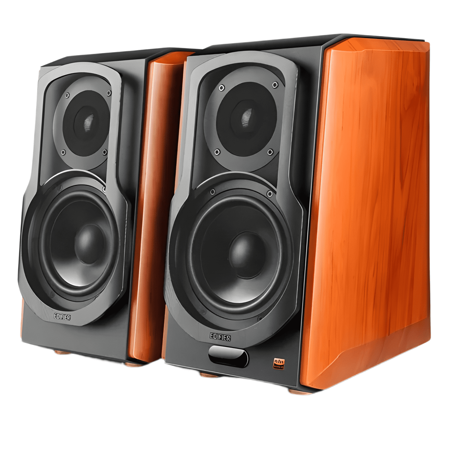 Parlantes hifi wifi Marrón-0
