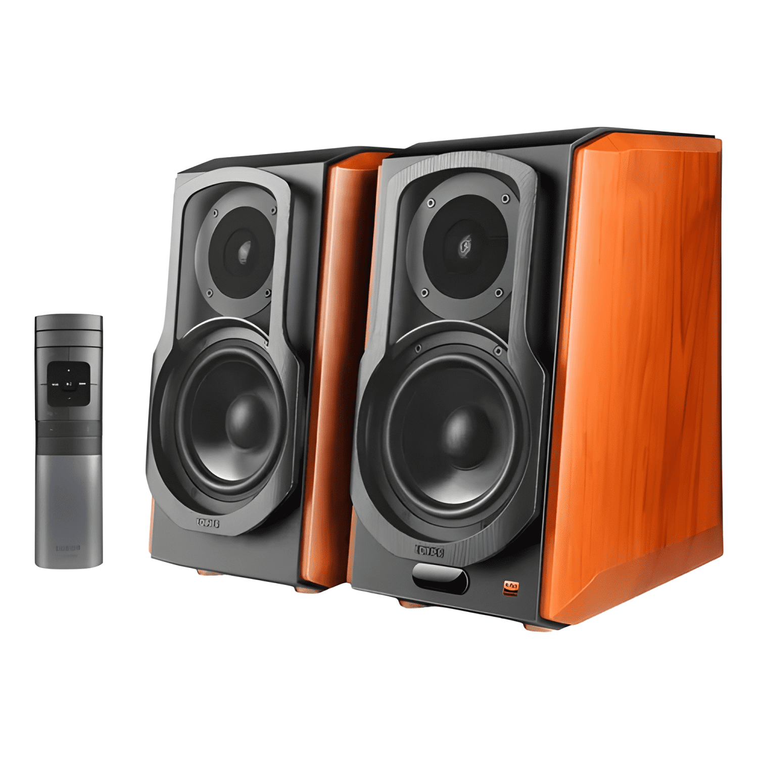 Parlantes hifi wifi Marrón-2