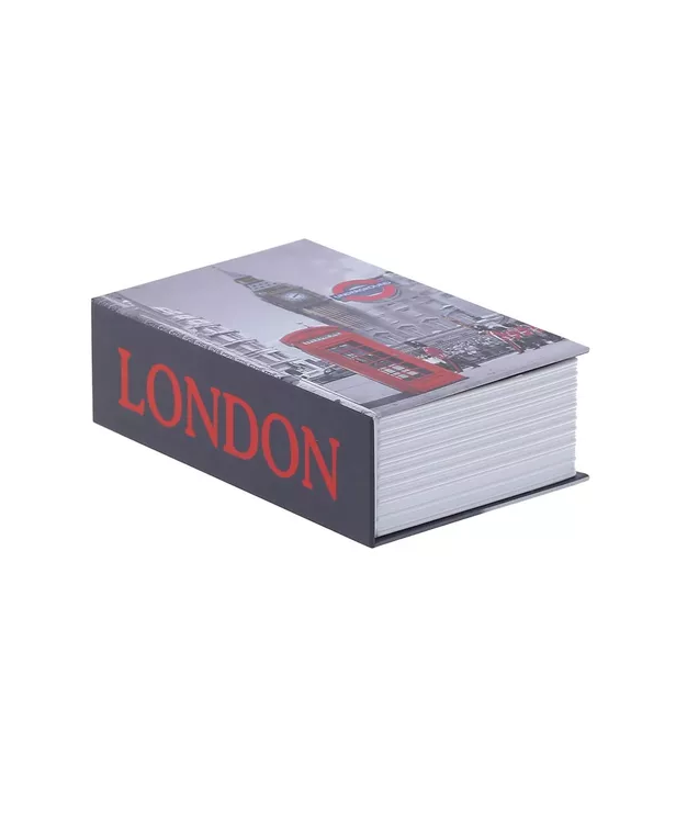 Caja fuerte de seguridad en forma de libro metálica llaves-1