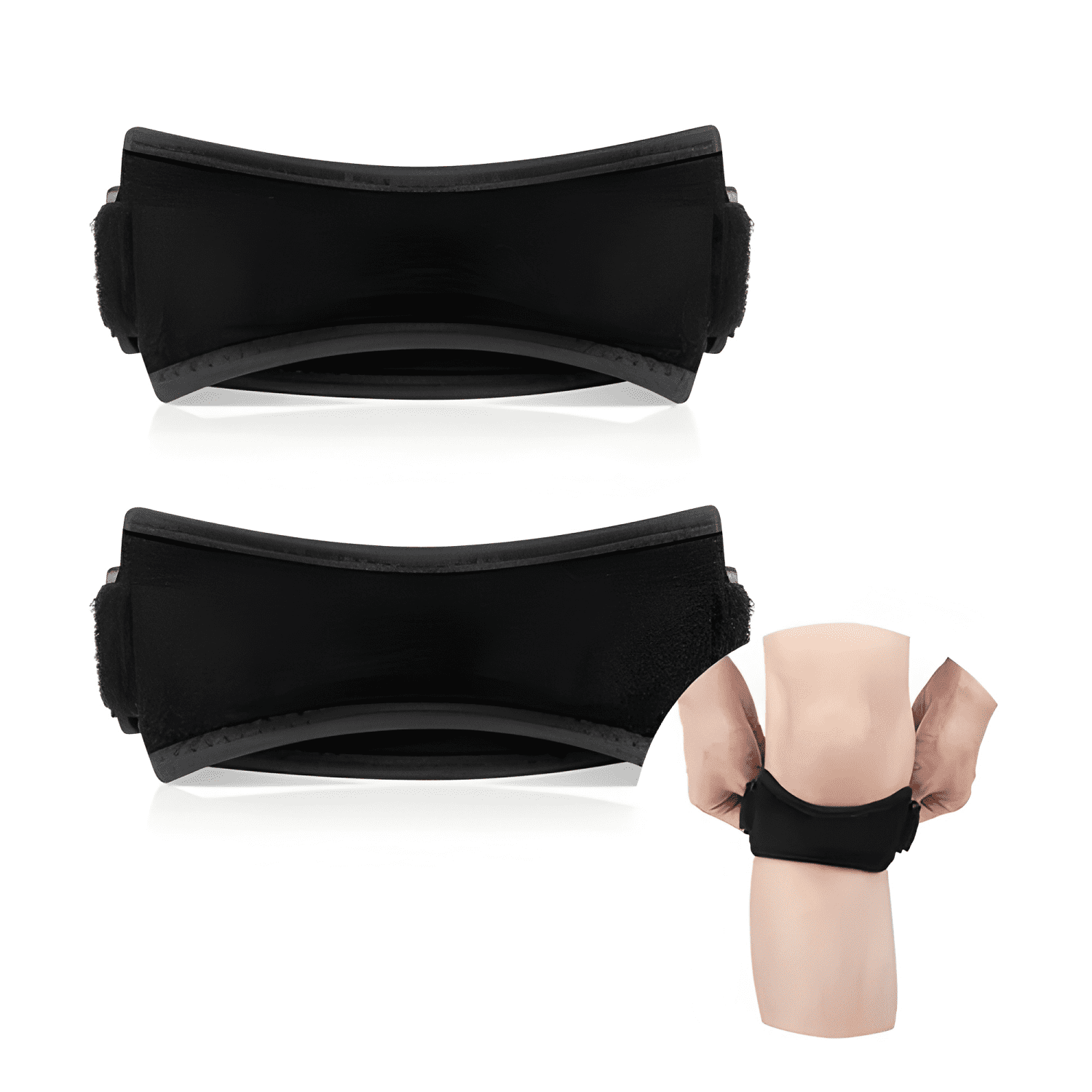 Pack 2 rodilleras menisqueras soporte rotuliano ajustable-1