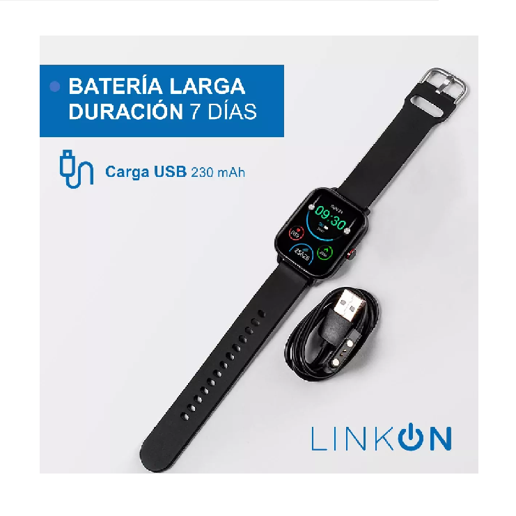 Reloj inteligente smartwatch deportivo color negro-2