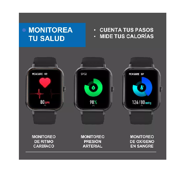 Reloj inteligente smartwatch deportivo color negro-4