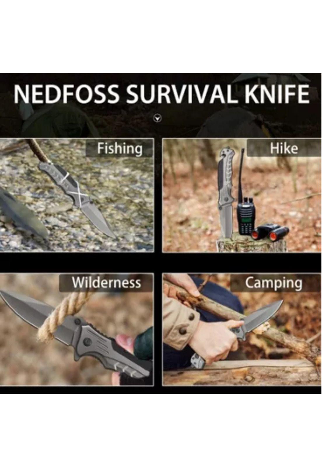 Cuchillo táctico, navaja de supervivencia, caza, cuchillo militar-5