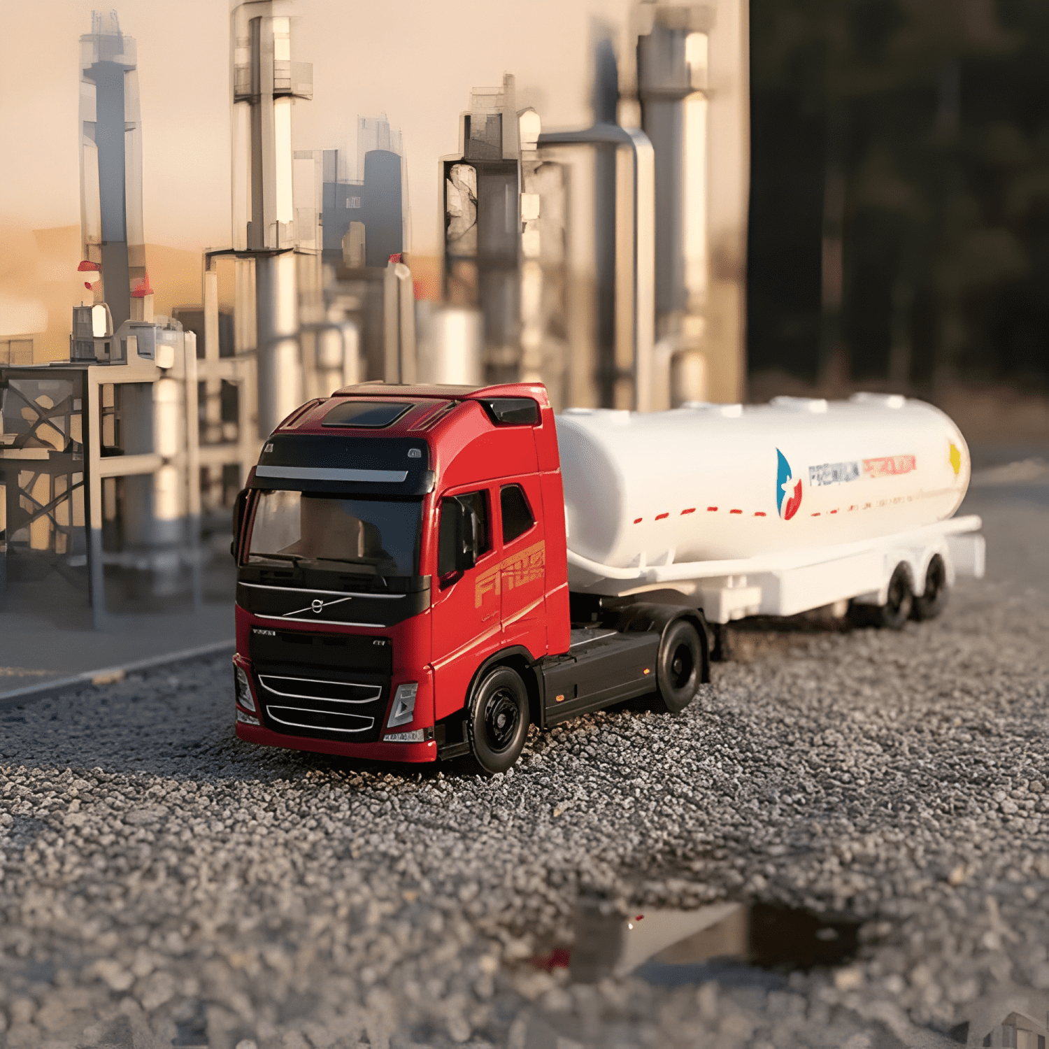 Camión Volvo FH16 combustible escala 1:72-3
