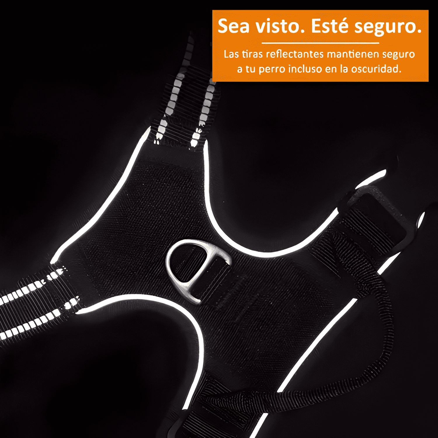 Pechera para perro arnés ajustable reflectantes #3-3