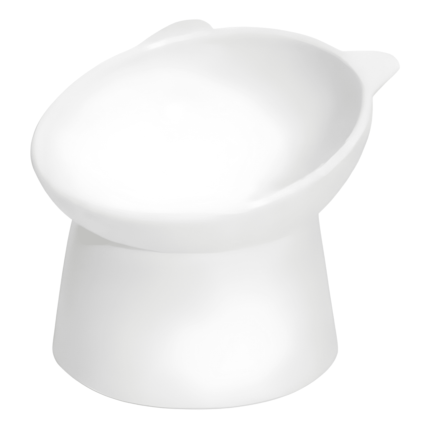 Pet bowl redondo plástico abs - modelo P53 pack X2 Blanco-0