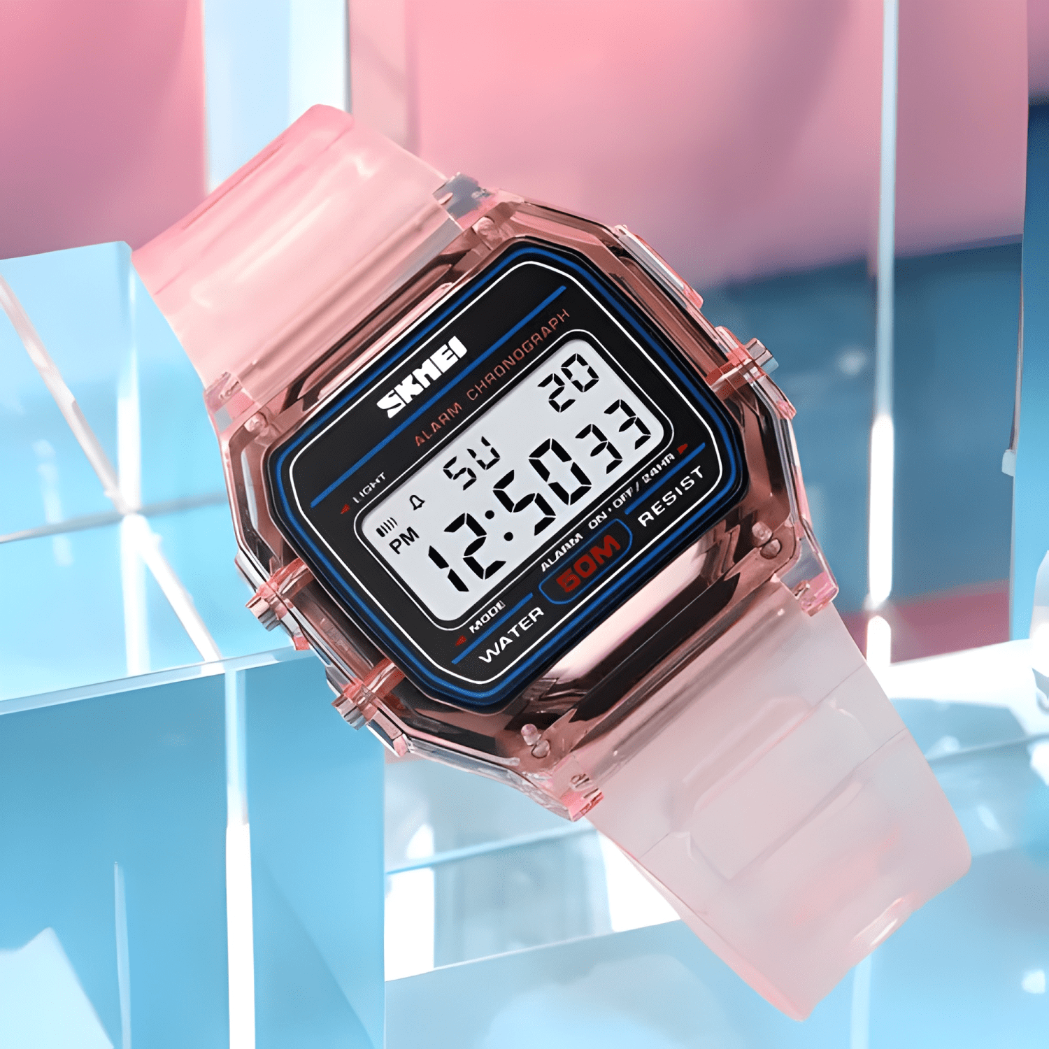 Reloj skmei digital retro vintage unisex 2056 cronometro-2