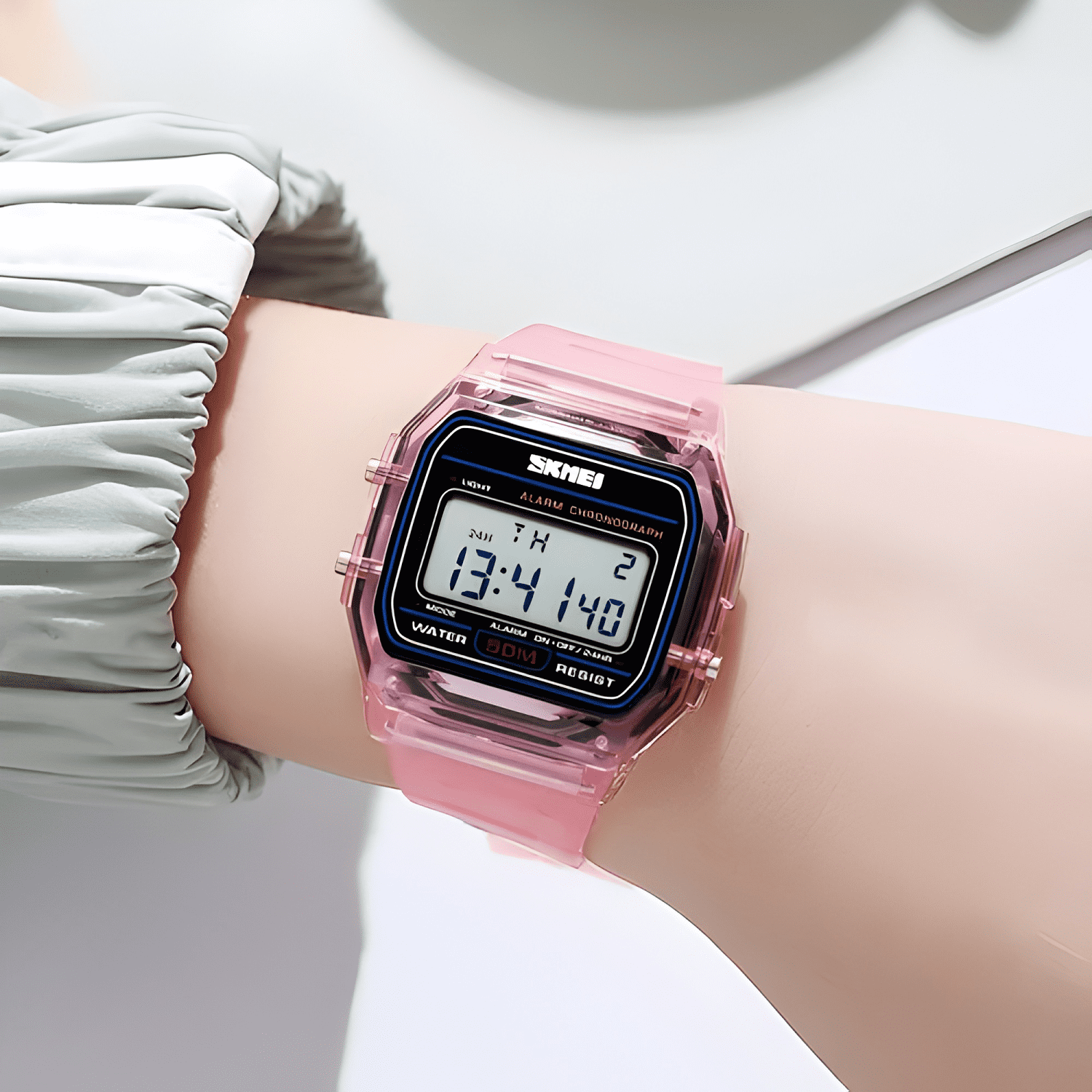 Reloj skmei digital retro vintage unisex 2056 cronometro-3