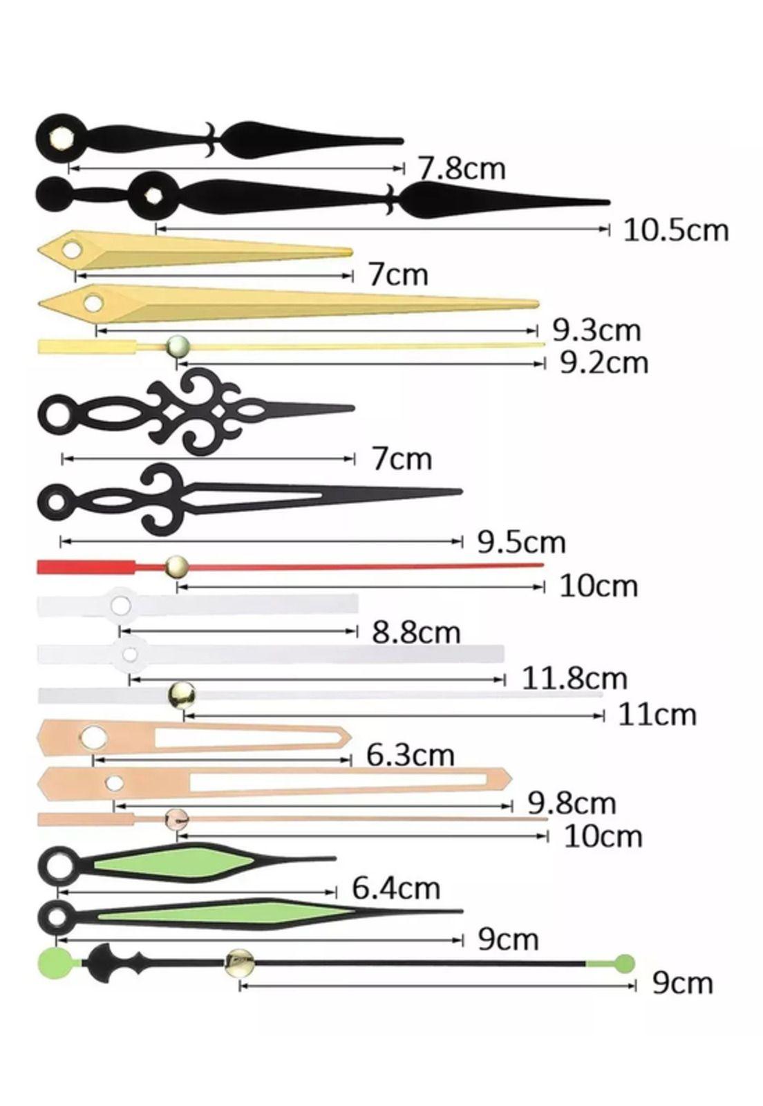 Mecanismo de movimiento para reloj de alto torque, 6 piezas-2