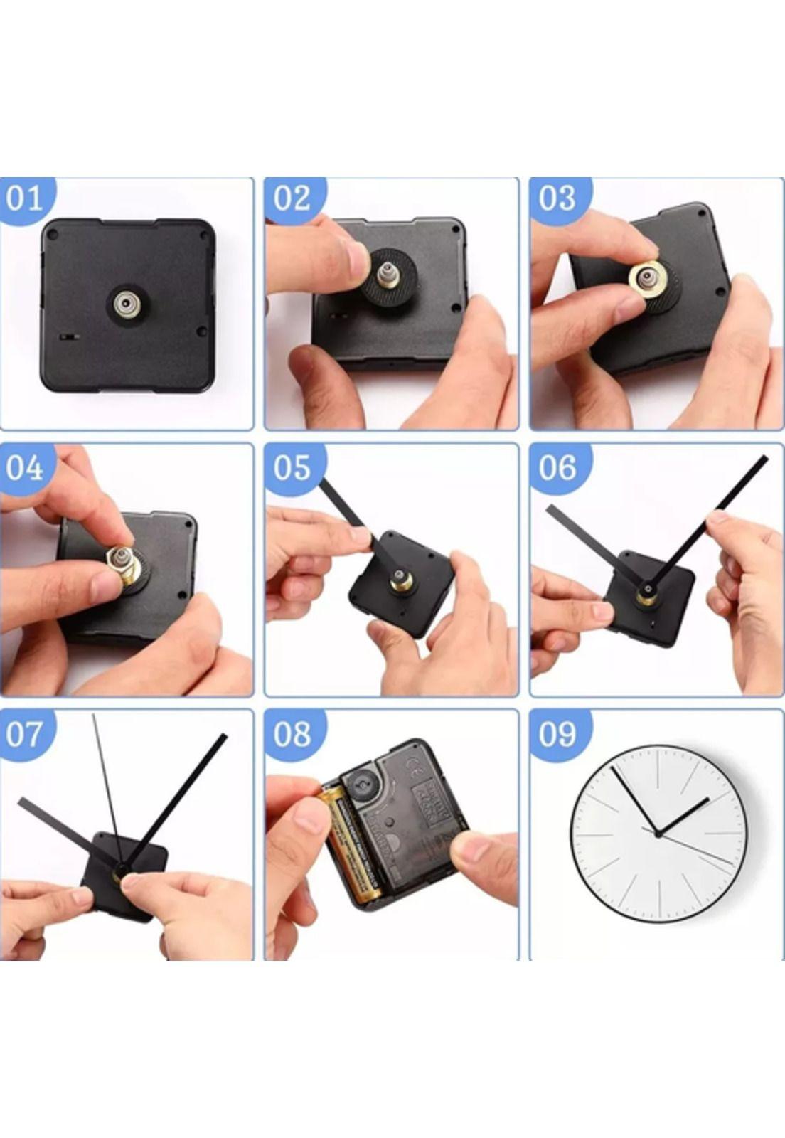 Mecanismo de movimiento para reloj de alto torque, 6 piezas-3