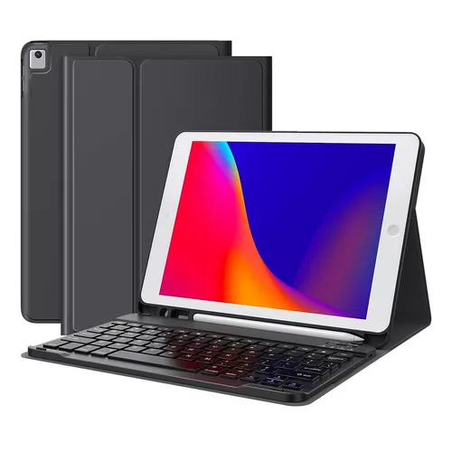 Carcasa funda con teclado para iPad Linkon 102 y 109 color negro-0