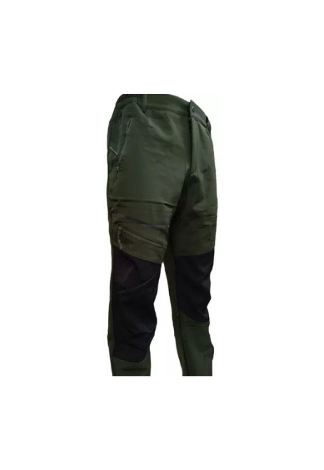 Pantalón Outdoor Hombre Impermeable para Nieve, Color Verde Musgo, Talla XL-1