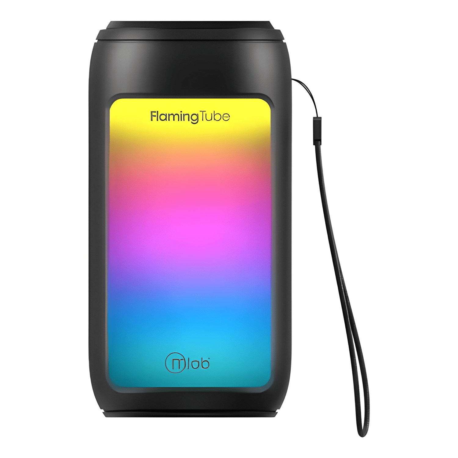 Parlante tws flaming tube portátil bluetooth fm usb luces-0