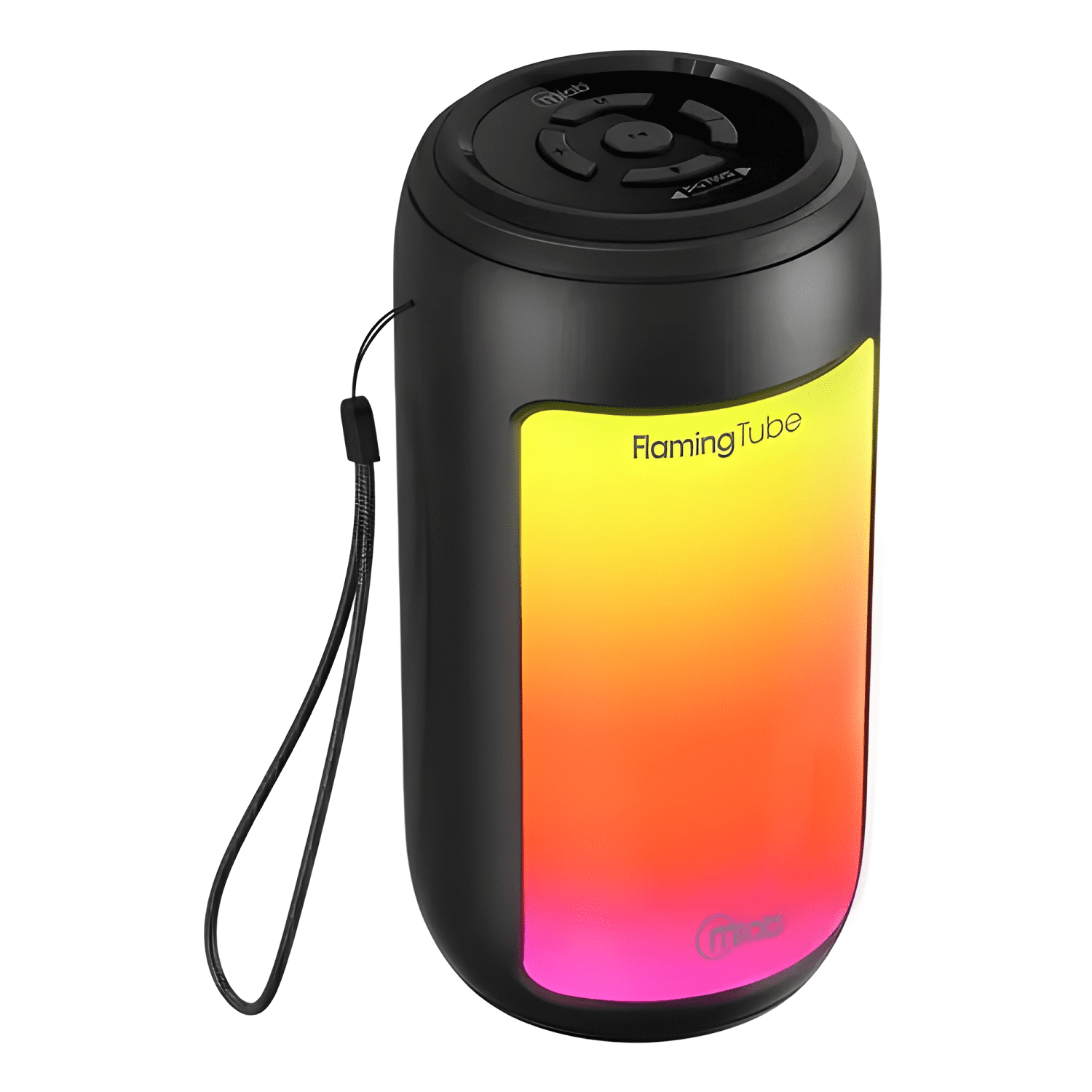 Parlante tws flaming tube portátil bluetooth fm usb luces-2