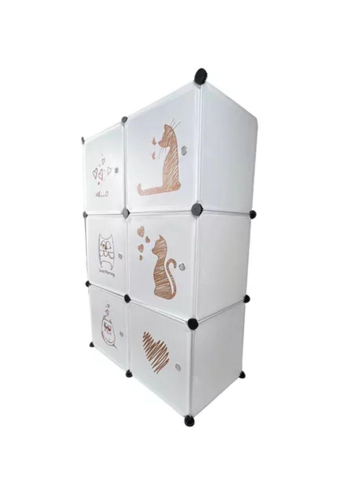 Organizador infantil modular para closet blanco-4