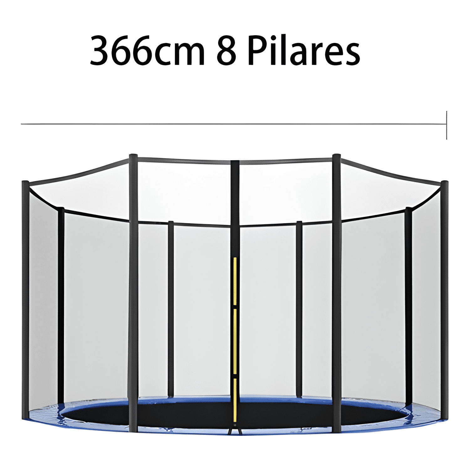 Malla de seguridad 8 postes para cama elástica 3,66 m #6-2