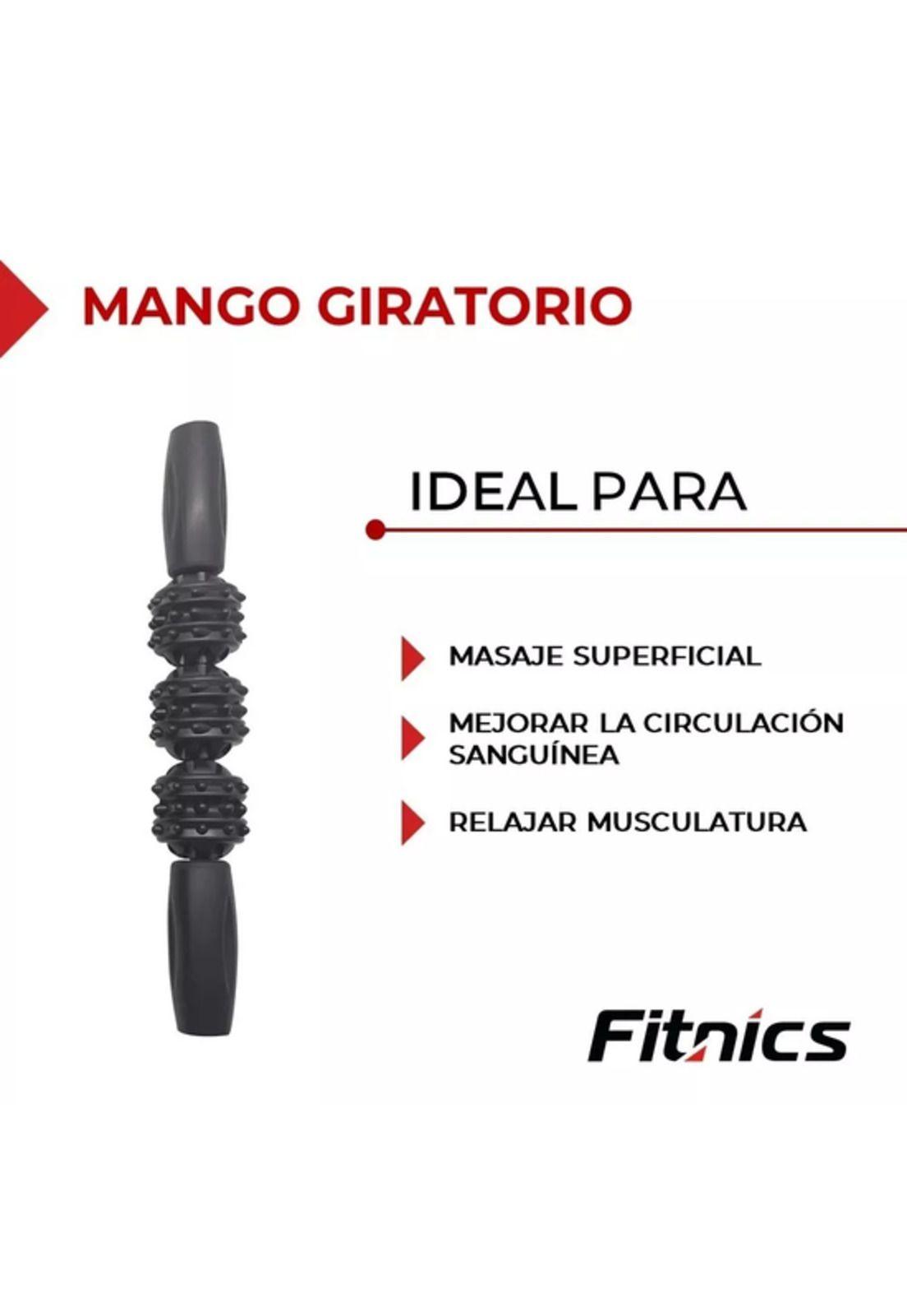 Rodillo set completo elongación masaje fitness roller foam negro-4