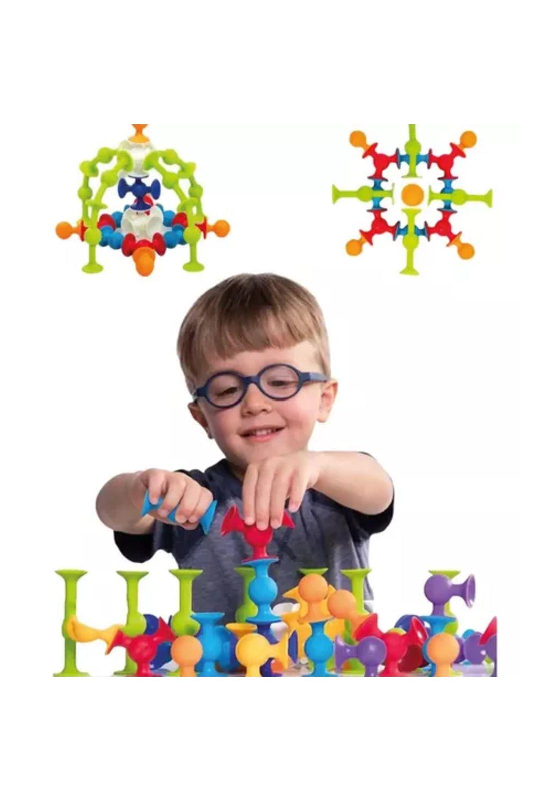 33 pcs juego de chupones, bloques de construcción de silicona multicolor-0